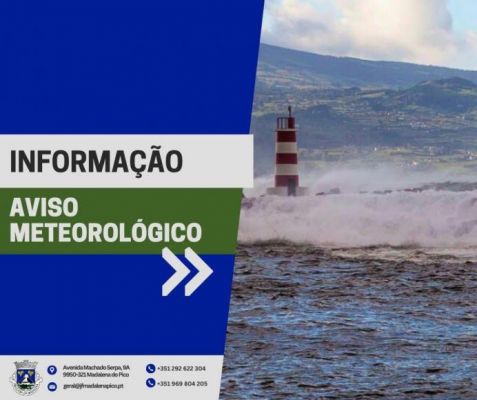 Aviso Meteorol&oacute;gico n.&ordm; 42/2026 - Vento e Agita&ccedil;&atilde;o Mar&iacute;tima