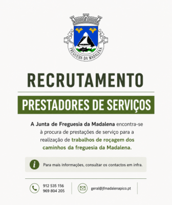 Recrutamento - Prestadores de Servi&ccedil;os
