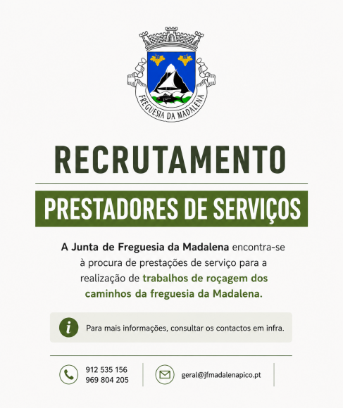 Recrutamento - Prestadores de Servi&ccedil;os