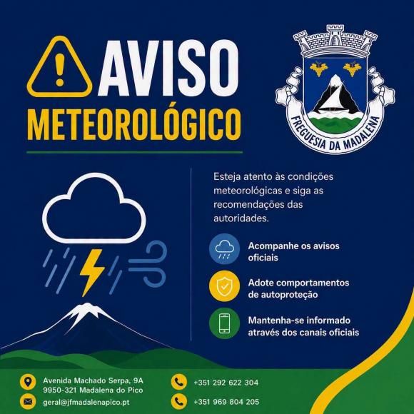 Aviso Meteorol&oacute;gico - Precipita&ccedil;&atilde;o 