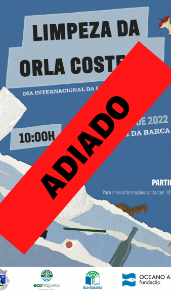Adiado o dia da limpeza da Orla Costeira na Barca Adiado o dia da limpeza da Orla Costeira na Barca